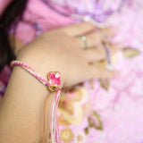 Classic Style Woven Four-leaf Clover Embroidery Patch Bracelet