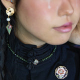 Classic Style Large  flower-shaped Brooch