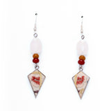 Jointly-designed Crystal Style diamond-shaped Earring