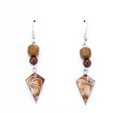Jointly-designed Crystal Style diamond-shaped Earring