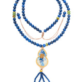Jointly-designed Long Style Gourd-shaped Embroidery Patch Necklace