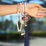 Design Long Style Four-leaf Clover Embroidered Sachet Necklace