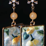 Design Style Square Snowflake Earring